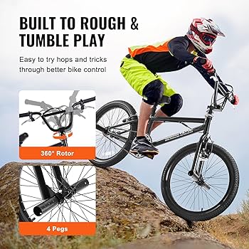 VEVOR BMX Bike, 20-Inch Wheel Freestyle Bike, Race Bike with